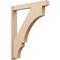 Ekena Millwork 5 1/2-in W x 36-in D x 44-in H Balboa Block Rough Cedar Woodgrain TimberThane Outlooker, Primed Tan OUTUR055X36X44BOA44RCPR - alternate 1